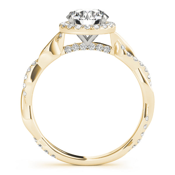 Round Halo Diamond Engagement Ring · 0.81 ct tw