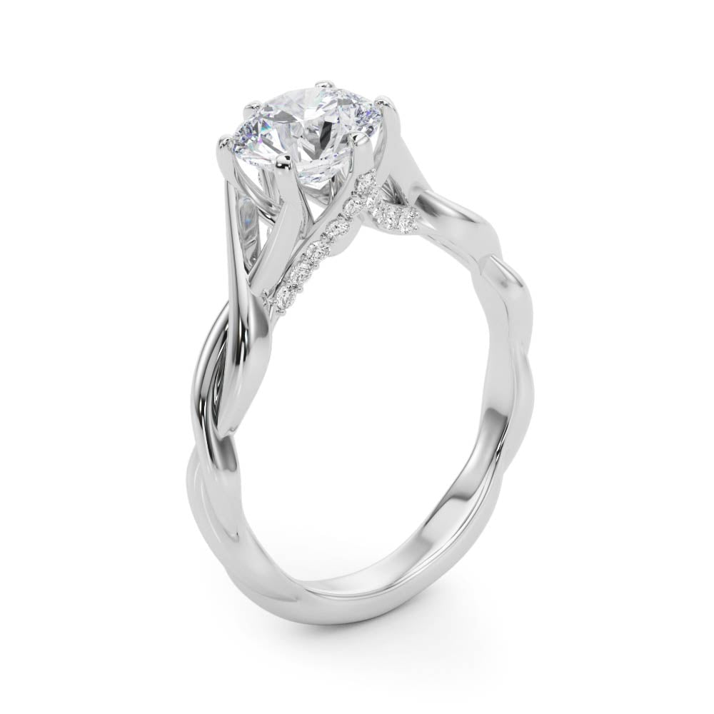 Round Diamond Engagement Ring · 1.11 ct tw
