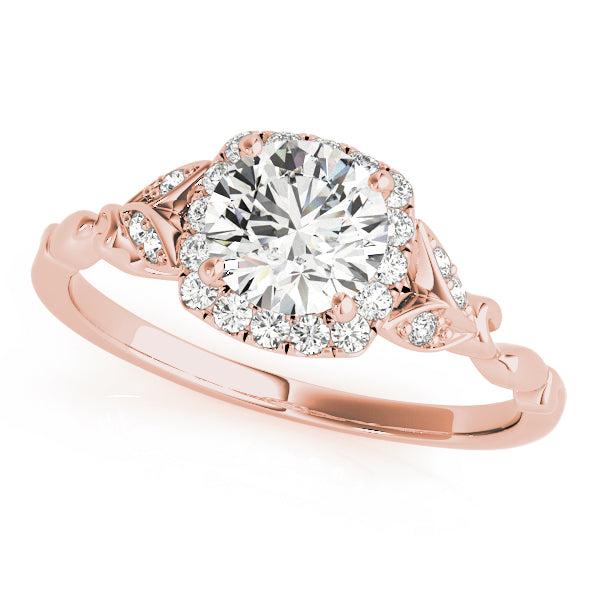 Round Stone With Cushion Halo Diamond Ring · 2.73 ct tw