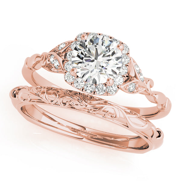 Round Stone With Cushion Halo Diamond Ring · 2.73 ct tw