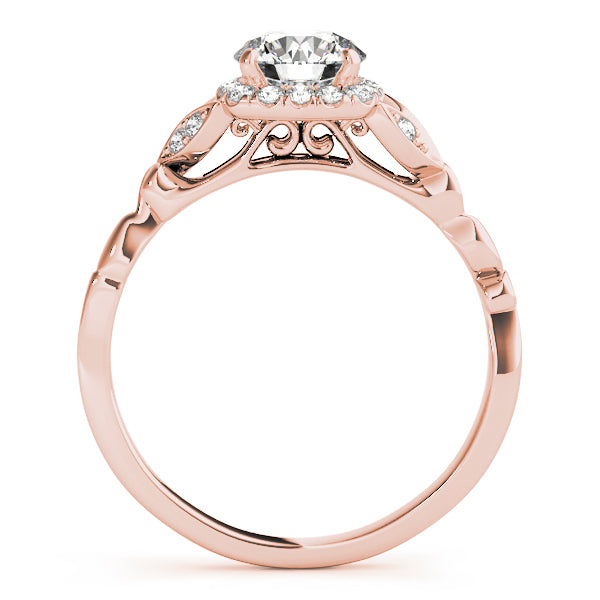 Round Halo Diamond Engagement Ring · 0.62 ct tw