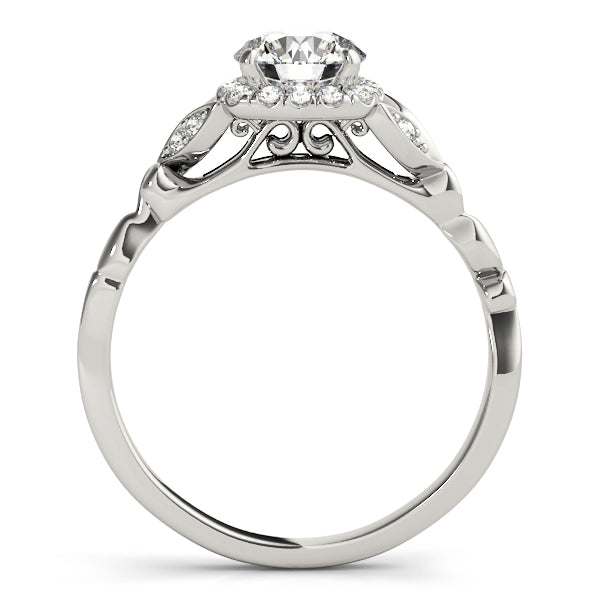 Round Halo Diamond Engagement Ring · 0.62 ct tw