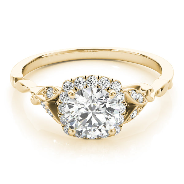 Round Halo Diamond Engagement Ring · 0.62 ct tw