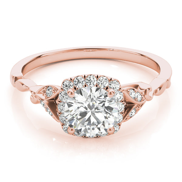 Round Stone With Cushion Halo Diamond Ring · 2.73 ct tw
