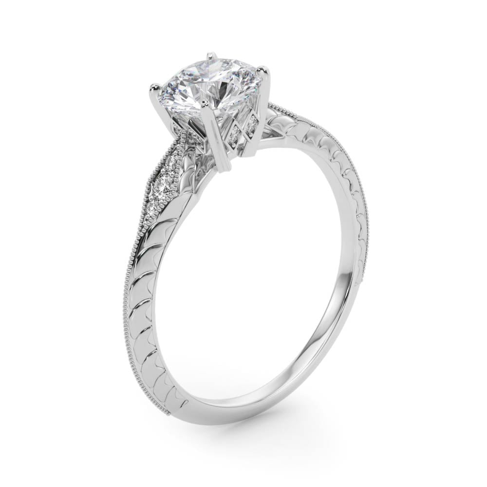 Round Diamond Engagement Ring · 0.83 ct tw