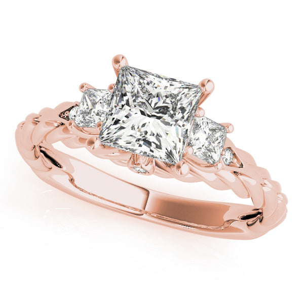Square Diamond Engagement Ring · 0.92 ct tw