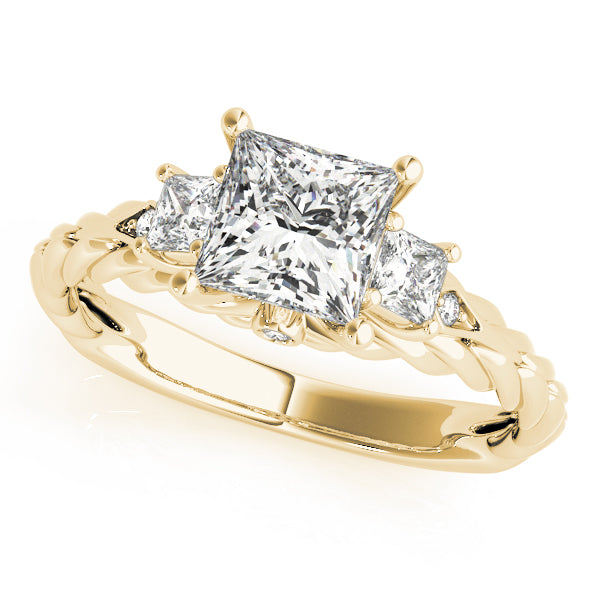 Square Diamond Engagement Ring · 0.92 ct tw