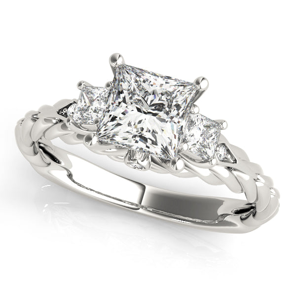 Square Diamond Engagement Ring · 0.92 ct tw