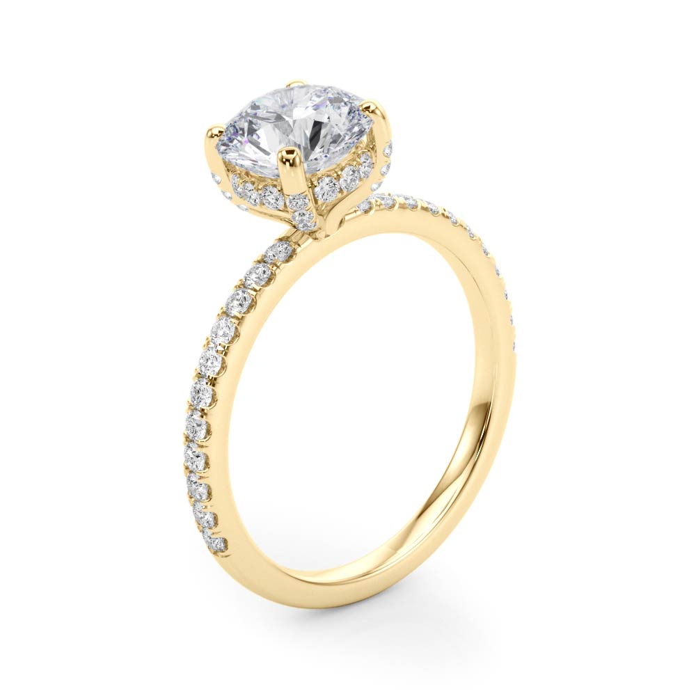 Round Diamond Engagement Ring · 3.30 ct tw