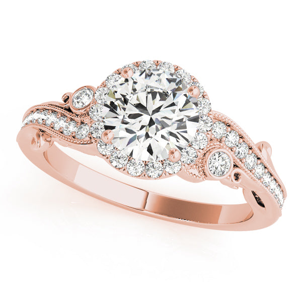 Round Antique Diamond Engagement Ring · 1.31 ct tw