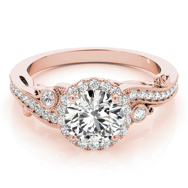Round Antique Diamond Engagement Ring · 0.78 ct tw