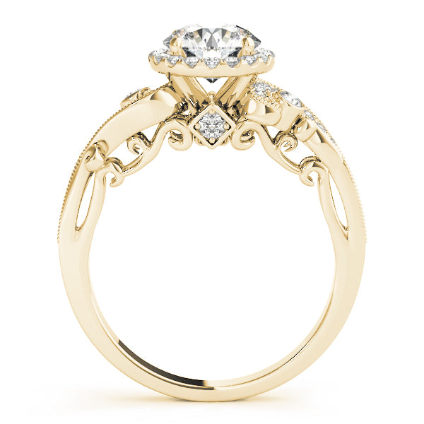 Round Antique Diamond Engagement Ring · 1.31 ct tw
