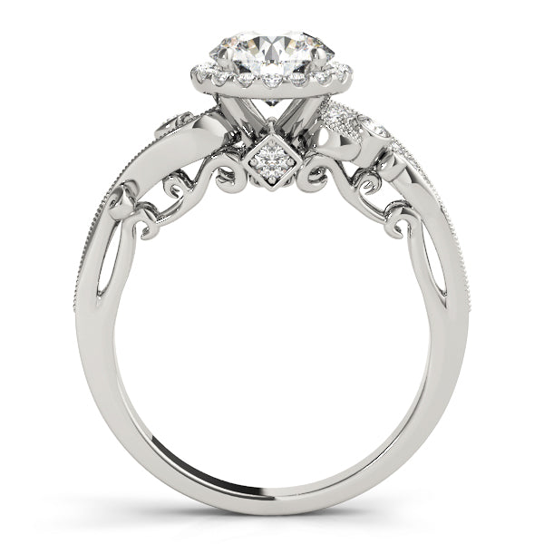 Round Antique Diamond Engagement Ring · 1.31 ct tw