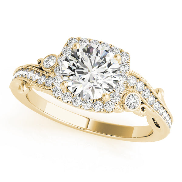 Round Antique Diamond Engagement Ring · 2.28 ct tw