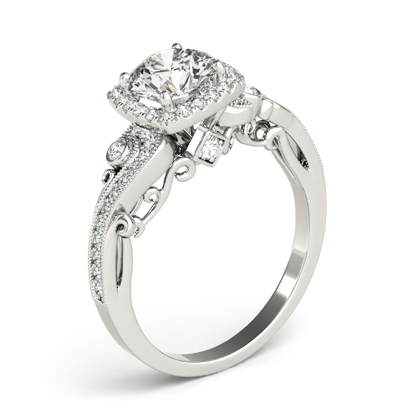 Round Antique Diamond Engagement Ring · 1.32 ct tw