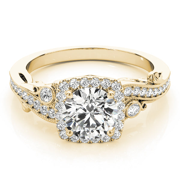 Round Antique Diamond Engagement Ring · 1.32 ct tw