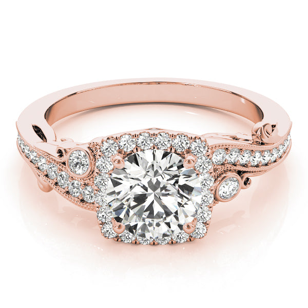 Round Antique Diamond Engagement Ring · 1.85 ct tw