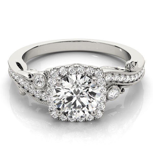 Round Antique Diamond Engagement Ring · 2.28 ct tw