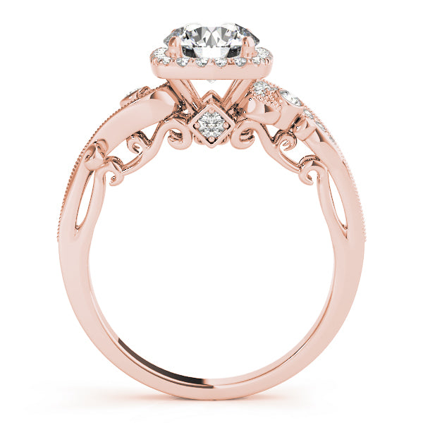 Round Antique Diamond Engagement Ring · 2.28 ct tw