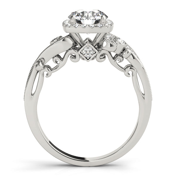 Round Antique Diamond Engagement Ring · 1.07 ct tw