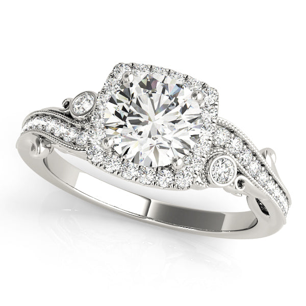Round Antique Diamond Engagement Ring · 1.60 ct tw