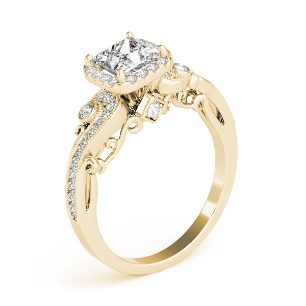 Square Antique Diamond Engagement Ring · 2.18 ct tw