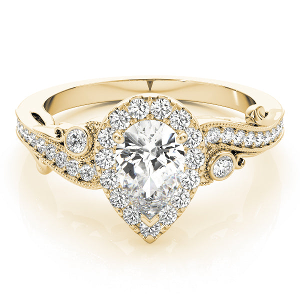 Pear Antique Diamond Engagement Ring · 0.35 ct tw