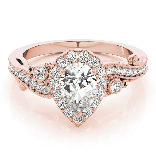 Pear Antique Diamond Engagement Ring · 0.35 ct tw