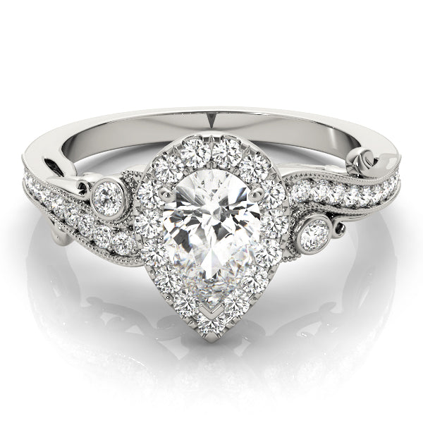 Pear Antique Diamond Engagement Ring · 2.34 ct tw