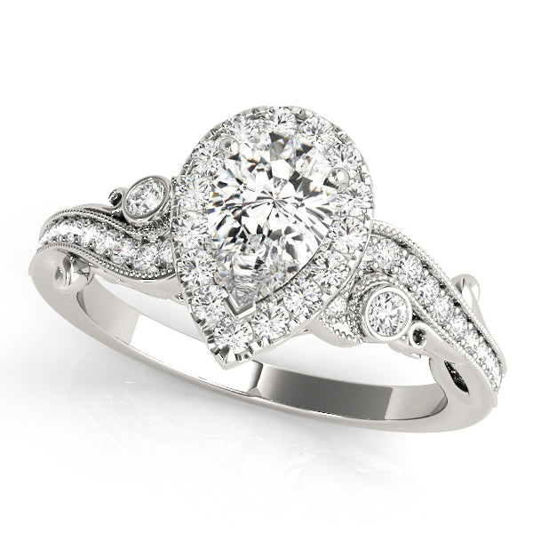 Pear Antique Diamond Engagement Ring · 1.30 ct tw