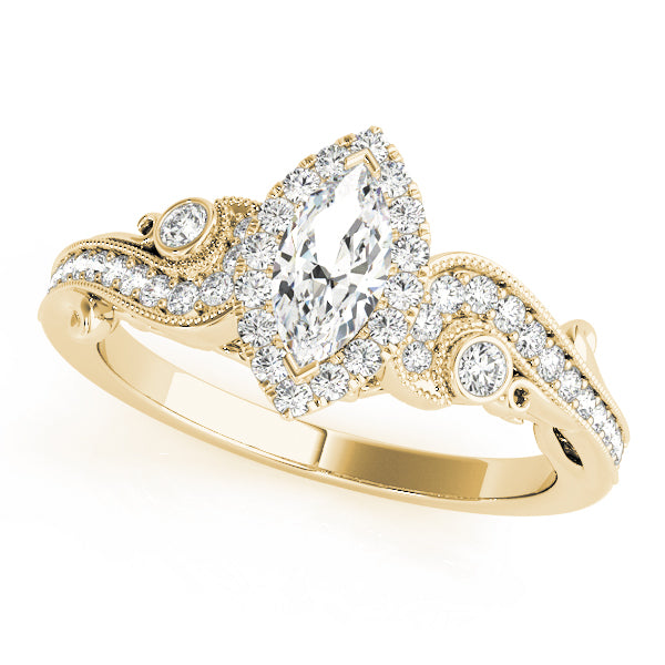 Marquise Antique Diamond Engagement Ring · 1.33 ct tw