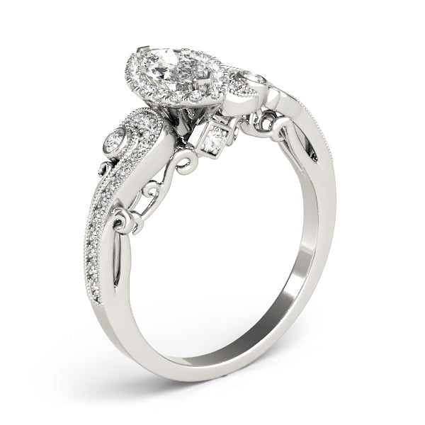 Marquise Antique Diamond Engagement Ring · 0.68 ct tw