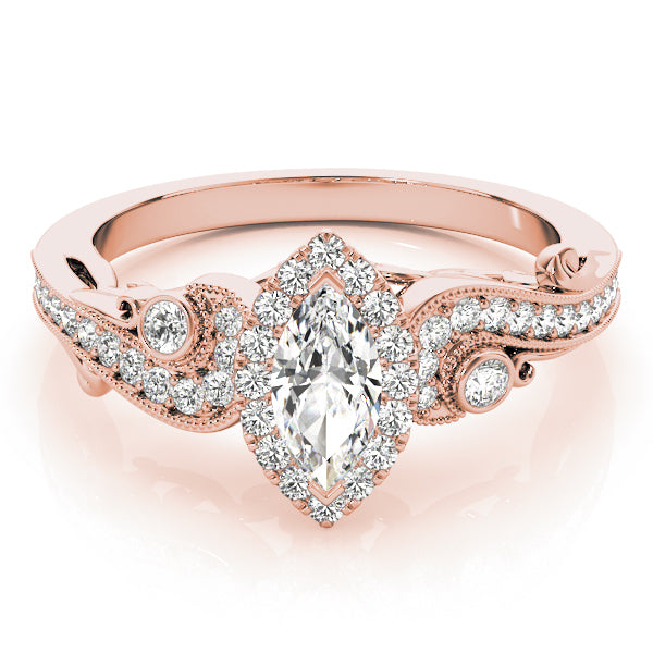 Marquise Antique Diamond Engagement Ring · 0.47 ct tw