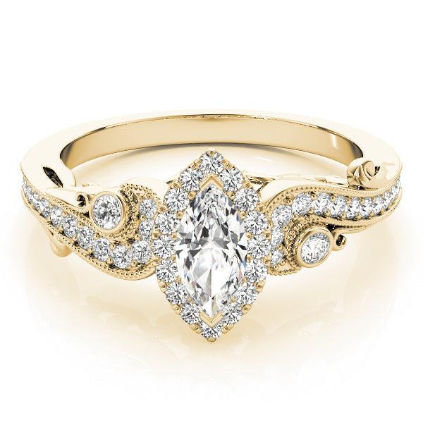 Marquise Antique Diamond Engagement Ring · 0.47 ct tw