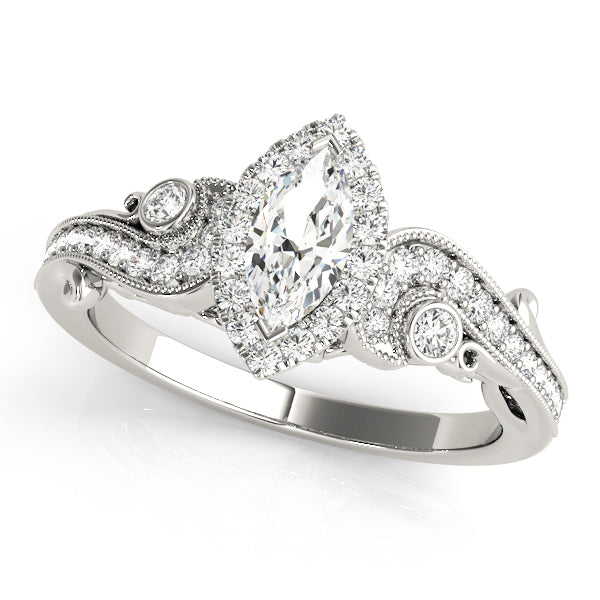 Marquise Antique Diamond Engagement Ring · 0.47 ct tw