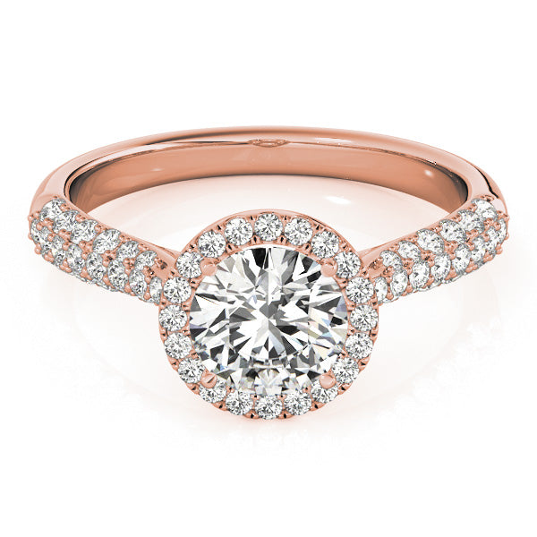 Round Multi-Row Diamond Engagement Ring · 1.08 ct tw
