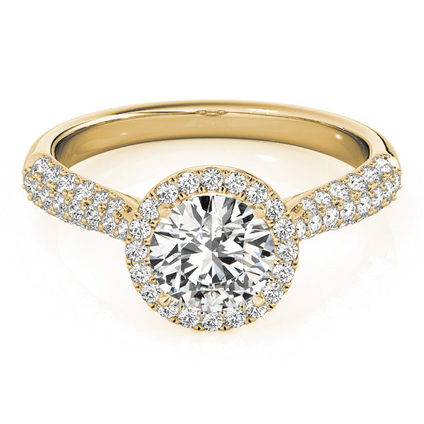 Round Multi-Row Diamond Engagement Ring · 1.08 ct tw