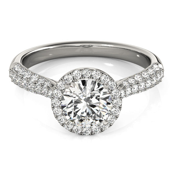 Round Multi-Row Diamond Engagement Ring · 1.60 ct tw