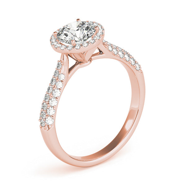 Round Multi-Row Diamond Engagement Ring · 1.34 ct tw