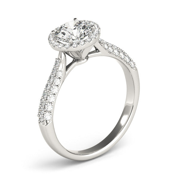 Round Multi-Row Diamond Engagement Ring · 1.60 ct tw