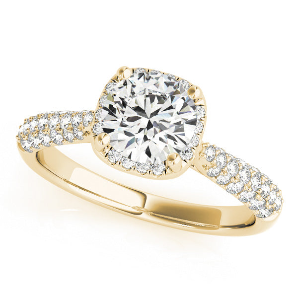 Round Multi-Row Diamond Engagement Ring · 1.63 ct tw