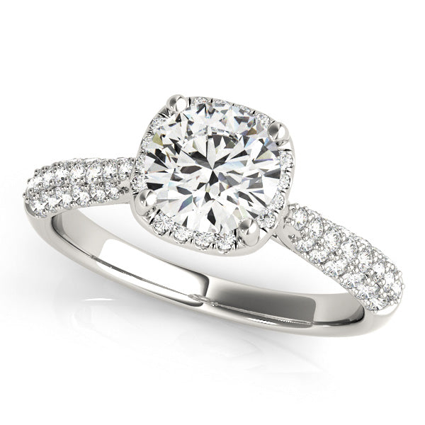 Round Multi-Row Diamond Engagement Ring · 1.88 ct tw