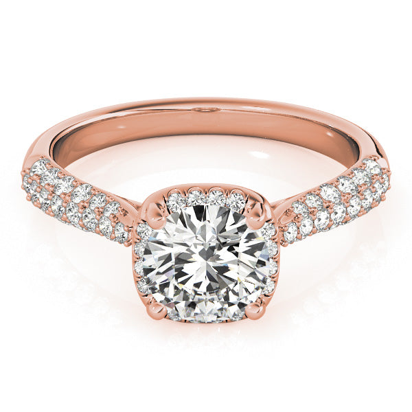 Round Multi-Row Diamond Engagement Ring · 0.81 ct tw