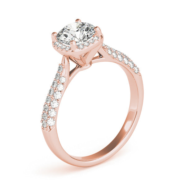 Round Multi-Row Diamond Engagement Ring · 0.56 ct tw
