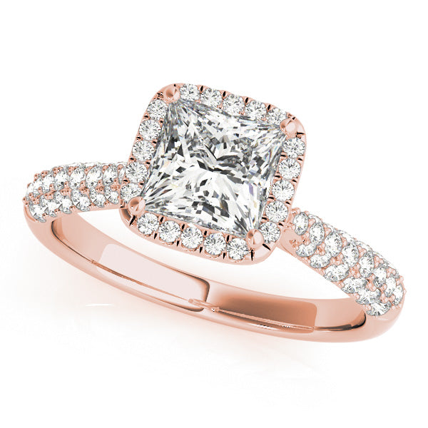 Square Multi-Row Diamond Engagement Ring · 1.98 ct tw