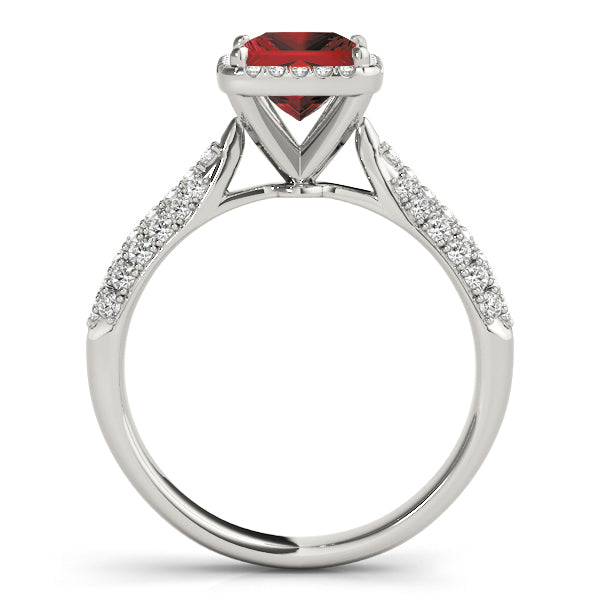Square Multi-Row Diamond Engagement Ring · 1.08 ct tw