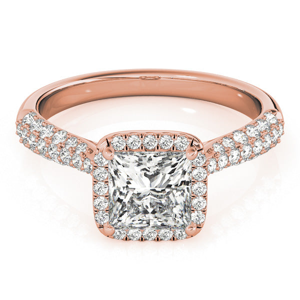 Square Multi-Row Diamond Engagement Ring · 1.70 ct tw