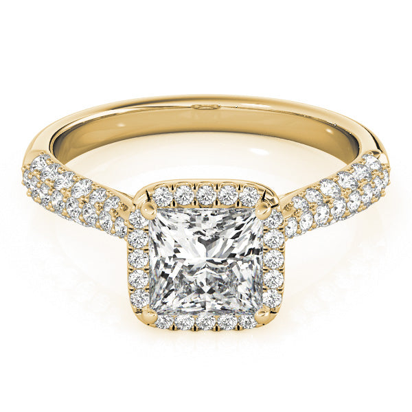 Square Multi-Row Diamond Engagement Ring · 1.88 ct tw