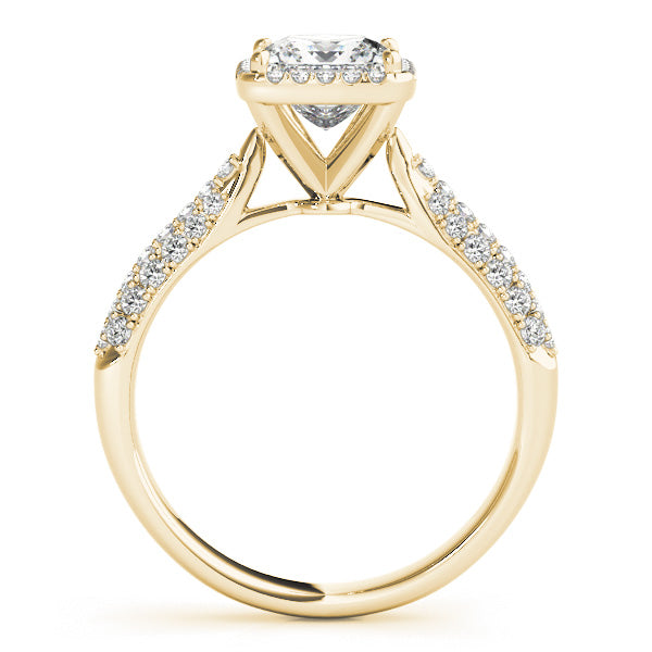 Square Multi-Row Diamond Engagement Ring · 1.08 ct tw