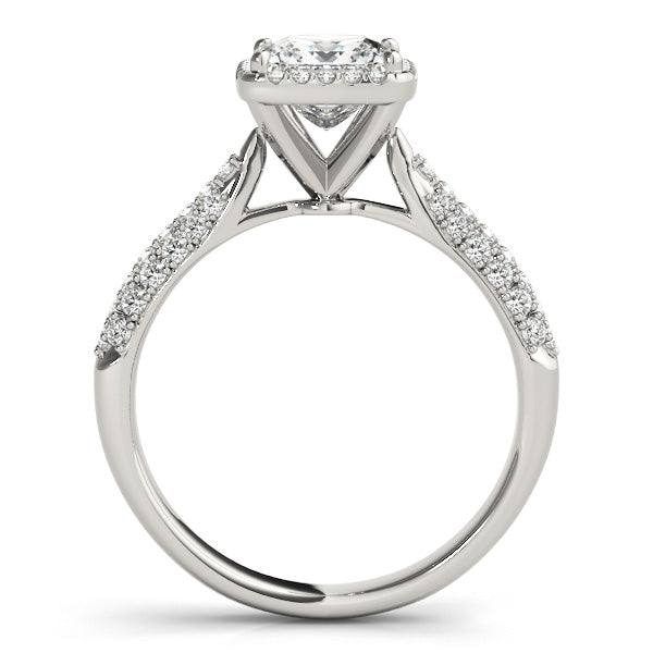 Square Multi-Row Diamond Engagement Ring · 2.21 ct tw